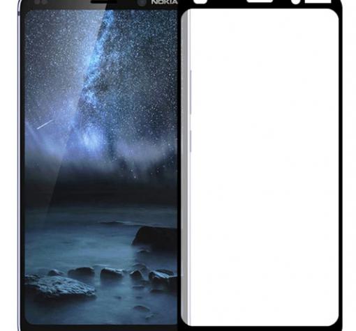 3D full cover Tempered glass Full Glue screen protector Nokia 3.2 / Извит стъклен скрийн протектор с лепило от вътрешната страна за Nokia 3.2 - черен
