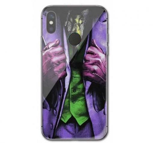 Луксозен стъклен твърд гръб за Huawei P30 Lite - Joker / Suit