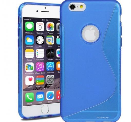 Силиконов калъф / гръб / TPU S-Line за Apple iPhone 6 4.7" - син