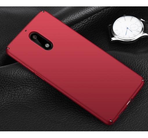 Луксозен твърд гръб за Nokia 5 2017 - червен