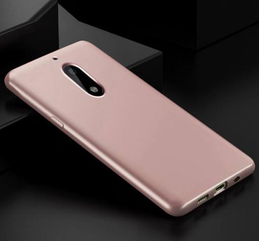 Луксозен силиконов калъф / гръб / TPU за Nokia 2 2017 - Rose Gold
