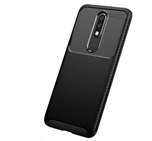 Луксозен силиконов калъф / гръб / TPU Auto Focus за Nokia 4.2 - черен / Carbon