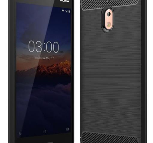 Силиконов калъф / гръб / TPU за Nokia 2.1 2018 - черен / carbon