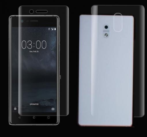 Удароустойчив скрийн протектор 360° за Nokia 3 2017 - прозрачен / лице и гръб