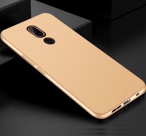 Силиконов калъф / гръб / TPU за Nokia 3.2 - златист / мат