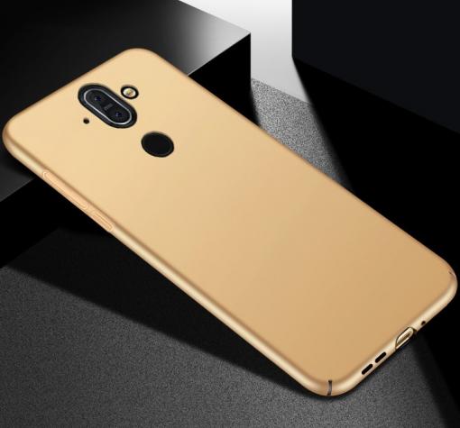 Луксозен твърд гръб за Nokia 8 Sirocco - златист