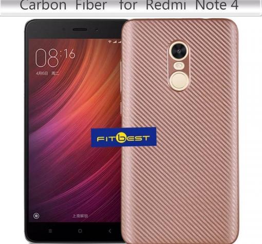 Силиконов калъф / гръб / TPU за Xiaomi RedMi Note 4 / RedMi Note 4X - Rose Gold / Carbon