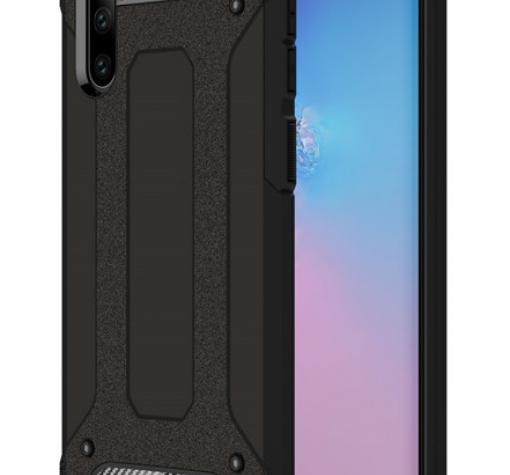 Силиконов гръб TPU Spigen Hybrid с твърда част за Samsung Note 10 N970 - черен
