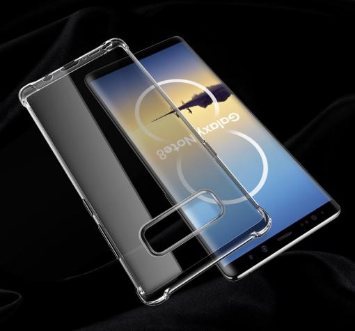 Луксозен силиконов калъф / гръб / TPU ROCK Fence S Series за Samsung Note 8 N950 - прозрачен