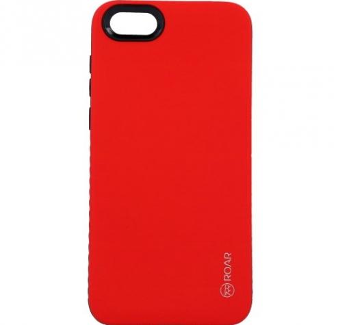 Луксозен силиконов калъф / гръб / TPU Roar Mil Grade Hybrid Case за Huawei Y5 2018 - червен