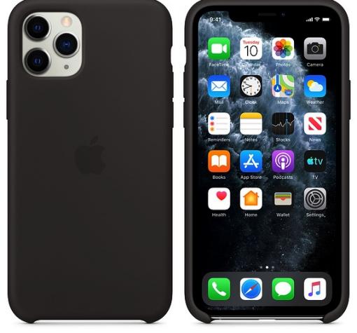 Оригинален гръб Silicone Cover за Apple iPhone 11 6.1" - черен
