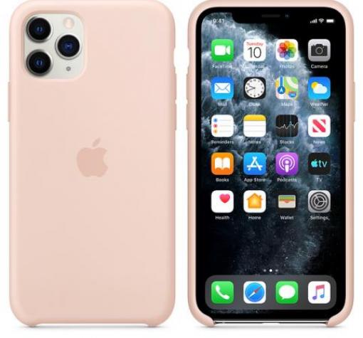 Оригинален гръб Silicone Cover за Apple iPhone 12 /12 Pro 6.1'' - Светло розов
