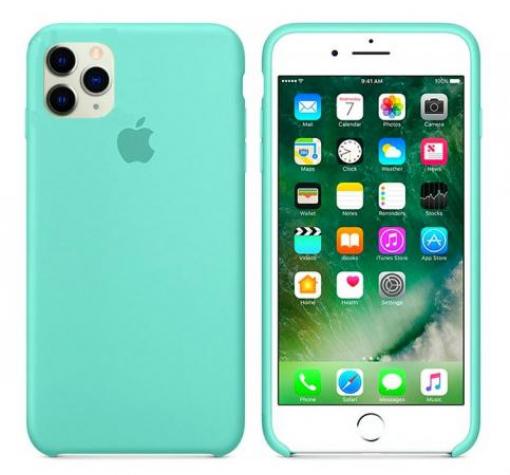 Оригинален гръб Silicone Cover за Apple iPhone 12 /12 Pro 6.1'' - мента