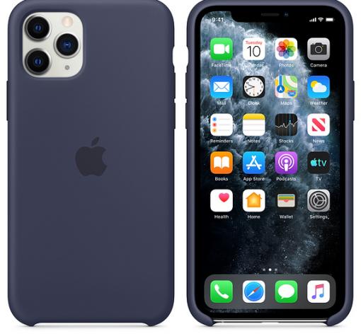 Оригинален гръб Silicone Cover за Apple iPhone 12 /12 Pro 6.1'' - тъмно син