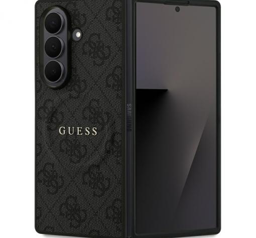 Оригинален калъф / гръб / GUESS 4G Ring Classic Logo с безжично зареждане MagSafe кейс за Samsung Z Fold 7 - черен