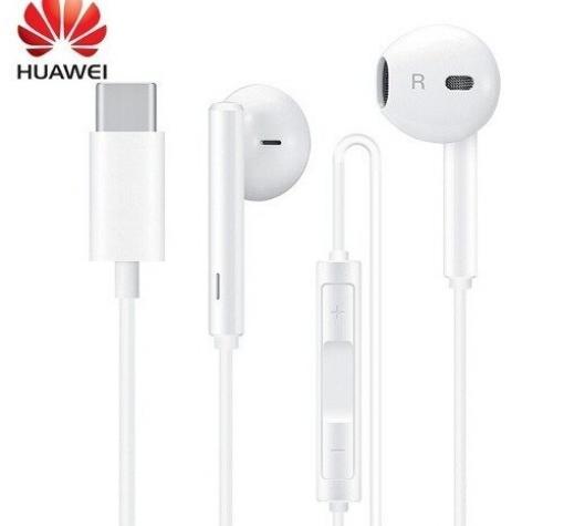 Оригинални стерео слушалки / handsfree / за Huawei P30 Pro - бели