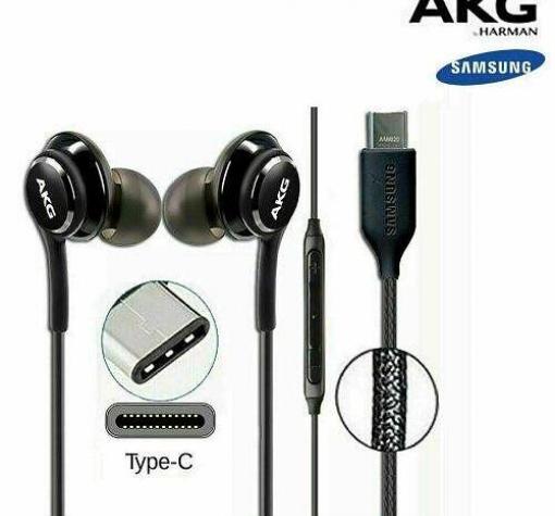 Оригинални стерео слушалки AKG / handsfree / за Samsung A15 Type-C - черни