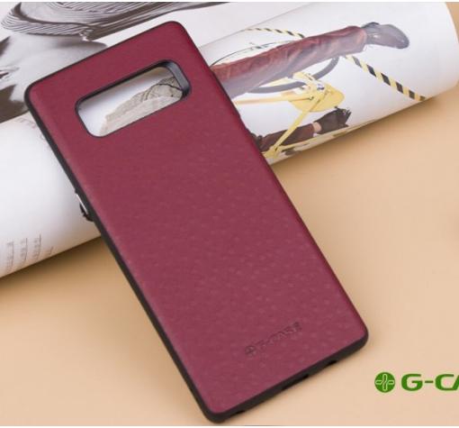 Луксозен кожен гръб G-Case Duke Series за Samsung Note 8 N950 - червен