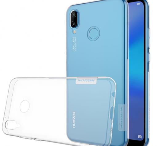Луксозен силиконов калъф / гръб / TPU Nillkin Nature за Huawei P20 Lite - прозрачен