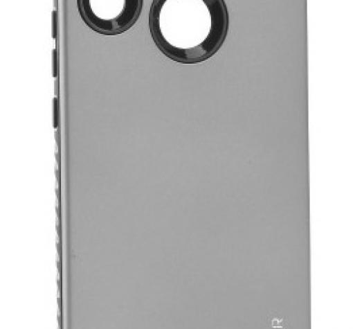 Луксозен силиконов калъф / гръб / TPU Roar RICO Hybrid Case за Huawei P20 Lite - сив