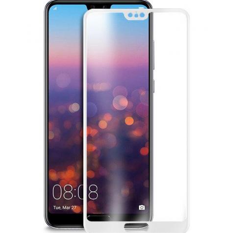 Оригинален 5D full cover Tempered glass screen protector ROAR Huawei P20 Pro / Оригинален извит стъклен скрийн протектор ROAR за Huawei P20 Pro - бял