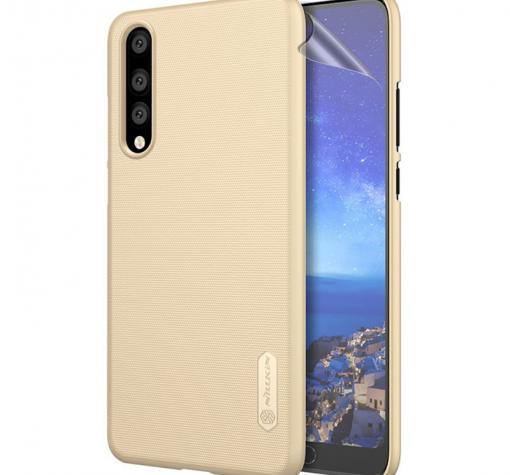 Луксозен твърд гръб Nillkin за Huawei P20 Pro - златист