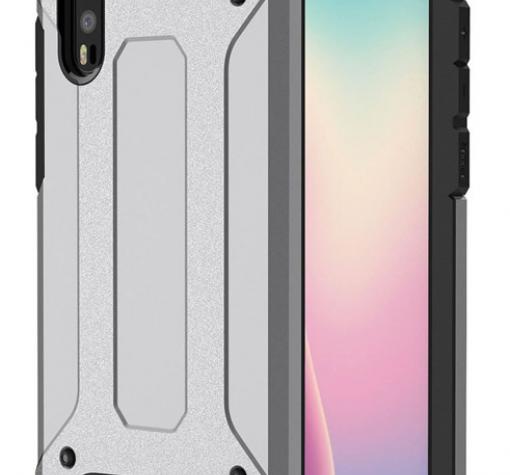 Силиконов гръб TPU Spigen Hybrid с твърда част за Huawei P20 Pro - сив