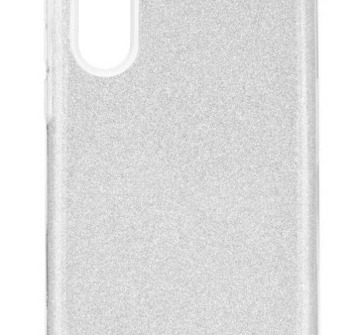 Силиконов калъф / гръб / TPU за Huawei P30 - сребрист / брокат