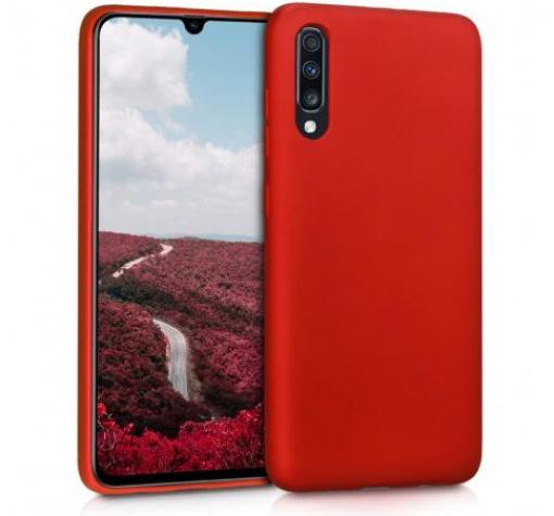 Луксозен силиконов гръб Silicone Cover за Huawei P40 lite E - червен