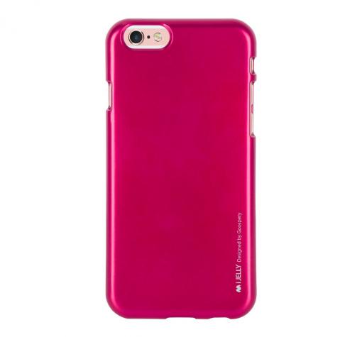 Луксозен силиконов калъф / гръб / TPU MERCURY i-Jelly Case Metallic Finish за Huawei Ascend P8 Lite / Huawei P8 Lite - цикламен