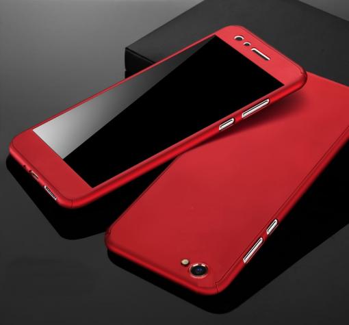 Твърд гръб Magic Skin 360° FULL за Huawei P8 Lite - червен