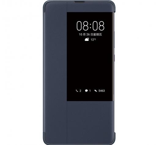Луксозен калъф Smart View Cover за Huawei Mate 20 - тъмно син
