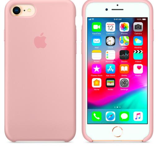 Оригинален гръб Silicone Cover за Apple iPhone 6 / iPhone 6S - пепел от рози