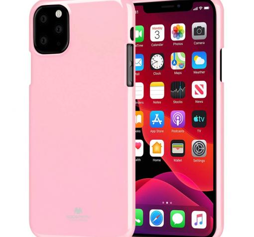 Луксозен силиконов калъф / гръб / TPU Mercury GOOSPERY Jelly Case за Samsung A71 - светло розов
