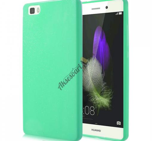 Ултра тънък силиконов калъф / гръб / TPU Ultra Thin Candy Case за Huawei Ascend P8 Lite / Huawei P8 Lite - резеда