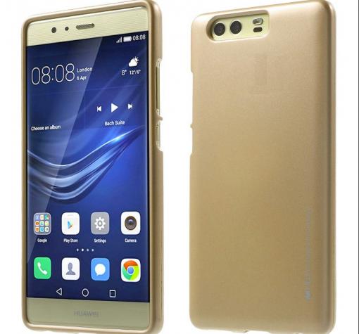 Луксозен силиконов калъф / гръб / TPU MERCURY i-Jelly Case Metallic Finish за Huawei P10 - златист