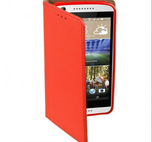 Кожен калъф Magnet Case със стойка за Sony Xperia XA1 - червен