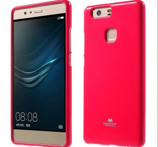 Луксозен силиконов калъф / гръб / TPU Mercury GOOSPERY Jelly Case за Huawei P10 Lite - розов