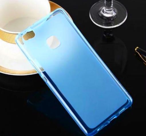 Силиконов калъф / гръб / TPU за Huawei Honor 8 Lite - син / мат