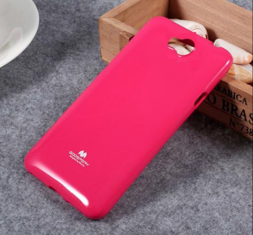 Луксозен силиконов калъф / гръб / TPU Mercury GOOSPERY Jelly Case за Huawei Y5 2017 / Huawei Y6 2017 - цикламен