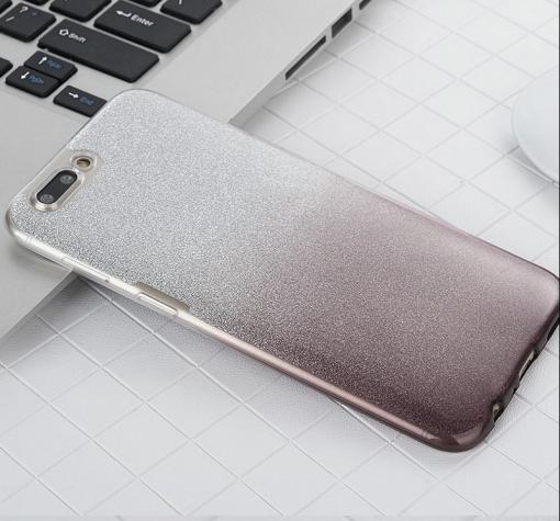 Силиконов калъф / гръб / TPU за Xiaomi Mi A1 / 5X - преливащ / сребристо и сиво / брокат