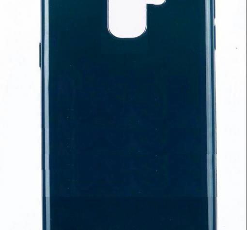 Луксозен силиконов калъф / гръб / TPU Roar LA-LA Glaze Series за Samsung A8 2018 A530F - тъмно син / брокат