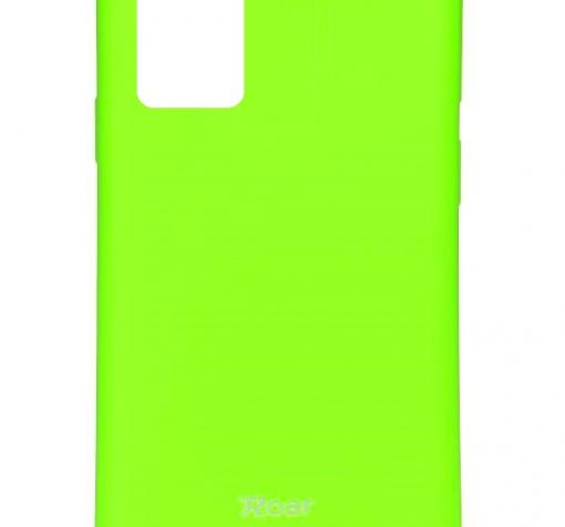 Луксозен силиконов калъф / гръб / TPU Roar All Day за Samsung A72 / A72 5G - лайм