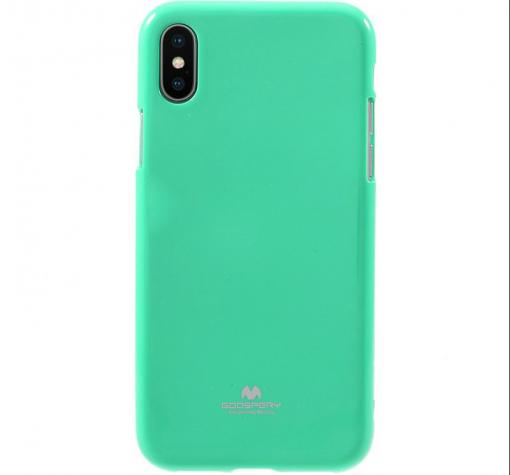 Луксозен силиконов калъф / гръб / TPU Mercury GOOSPERY Jelly Case за Apple iPhone XS Max - мента