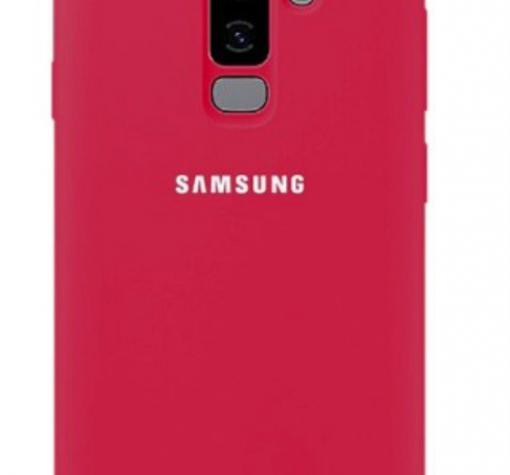 Оригинален гръб Silicone Cover за Samsung A6 Plus 2018 - розов