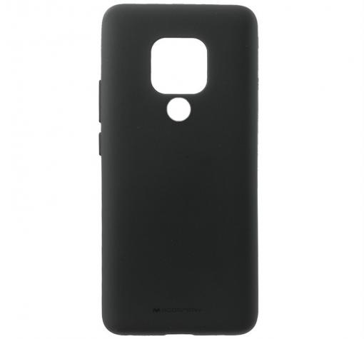 Луксозен силиконов калъф / гръб / TPU Mercury GOOSPERY Soft Jelly Case за Huawei Mate 20 - черен