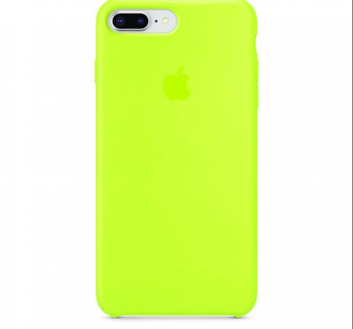Оригинален гръб Silicone Cover за Apple iPhone 7 Plus / iPhone 8 Plus - лайм