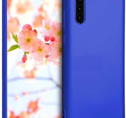 Силиконов калъф / гръб / TPU за Huawei P30 - син / мат