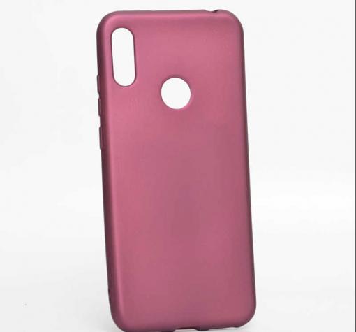 Силиконов калъф / гръб / TPU за Huawei Y6 2019 - бордо / мат