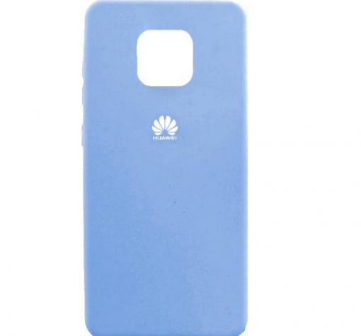 Оригинален гръб Silicone Cover за Huawei Mate 20 Pro - син